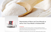 Determination of Macro and Trace Minerals as well as Toxic Trace Metals in Powdered Milk